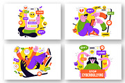 10 Cyberbullying Illustration, a Person Illustration by denayunebgt (Thumbnail 3 of 4)