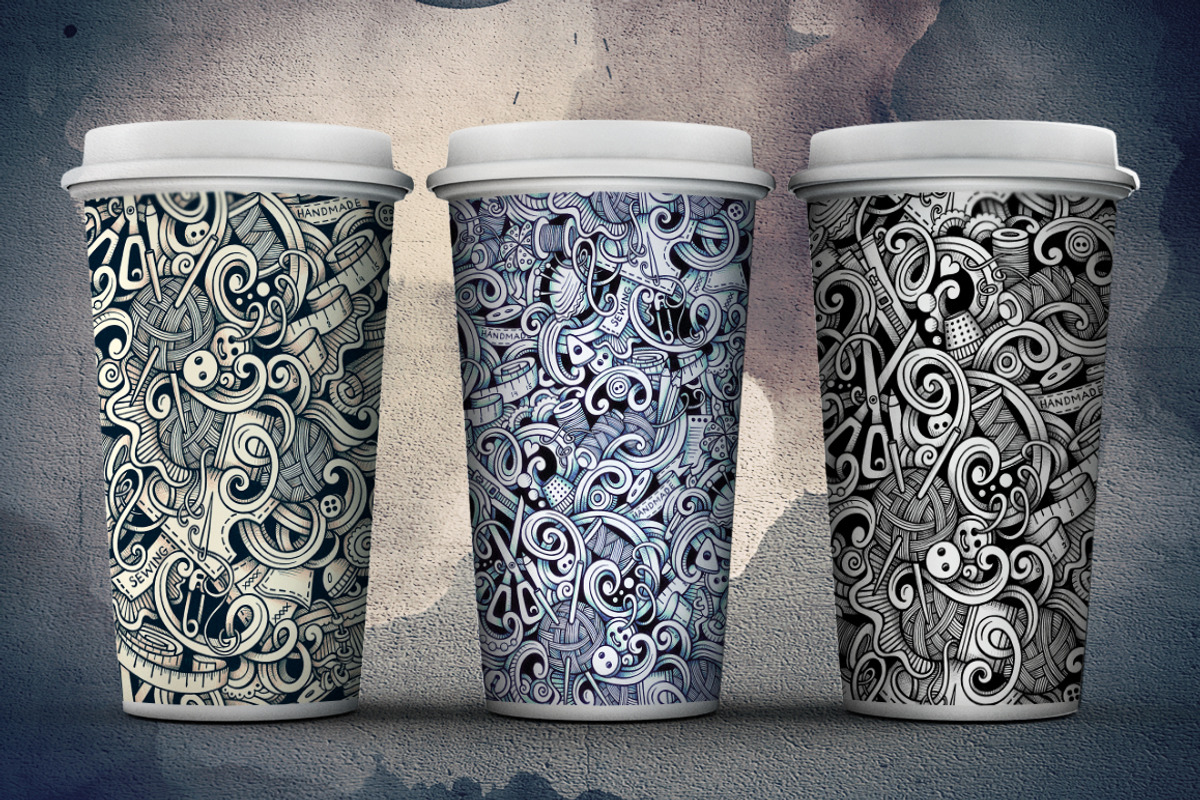 Handmade Graphics Doodles Patterns, a Pattern Graphic by BALABOLKA (Photo 5 of 6)