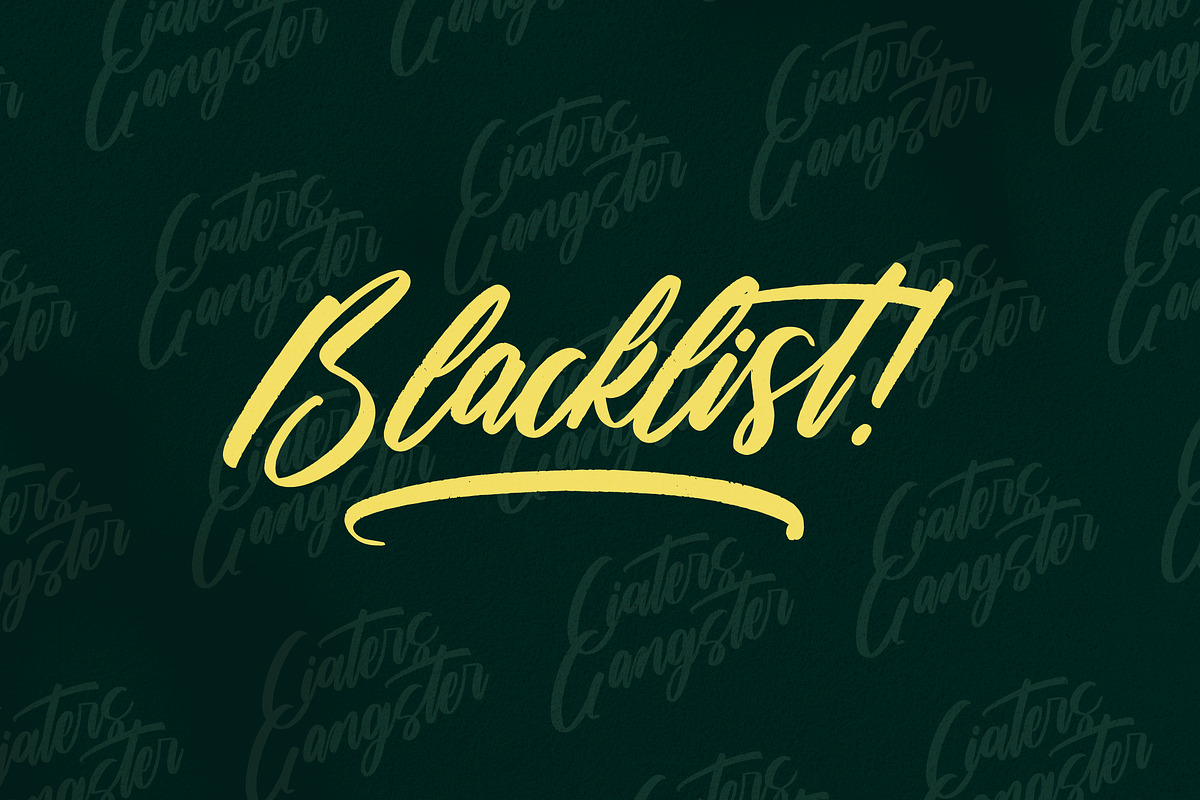 Ciaters Gangster Brush Handwritten, a Script Font by Letterena Studios Script (Photo 3 of 15)