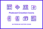 48 Podcast Creation Icons, an Icon by Furnace (Thumbnail 2 of 5)