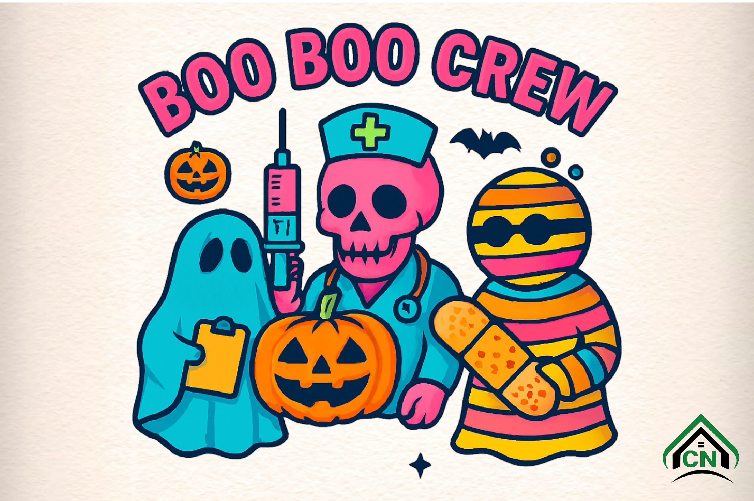 Boo Boo Crew Png, an Illustration by Craft Nest