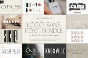 Modern Logo Sans Font Bundle, a Sans Serif Font by Jen Wagner Co (Thumbnail 1 of 39)