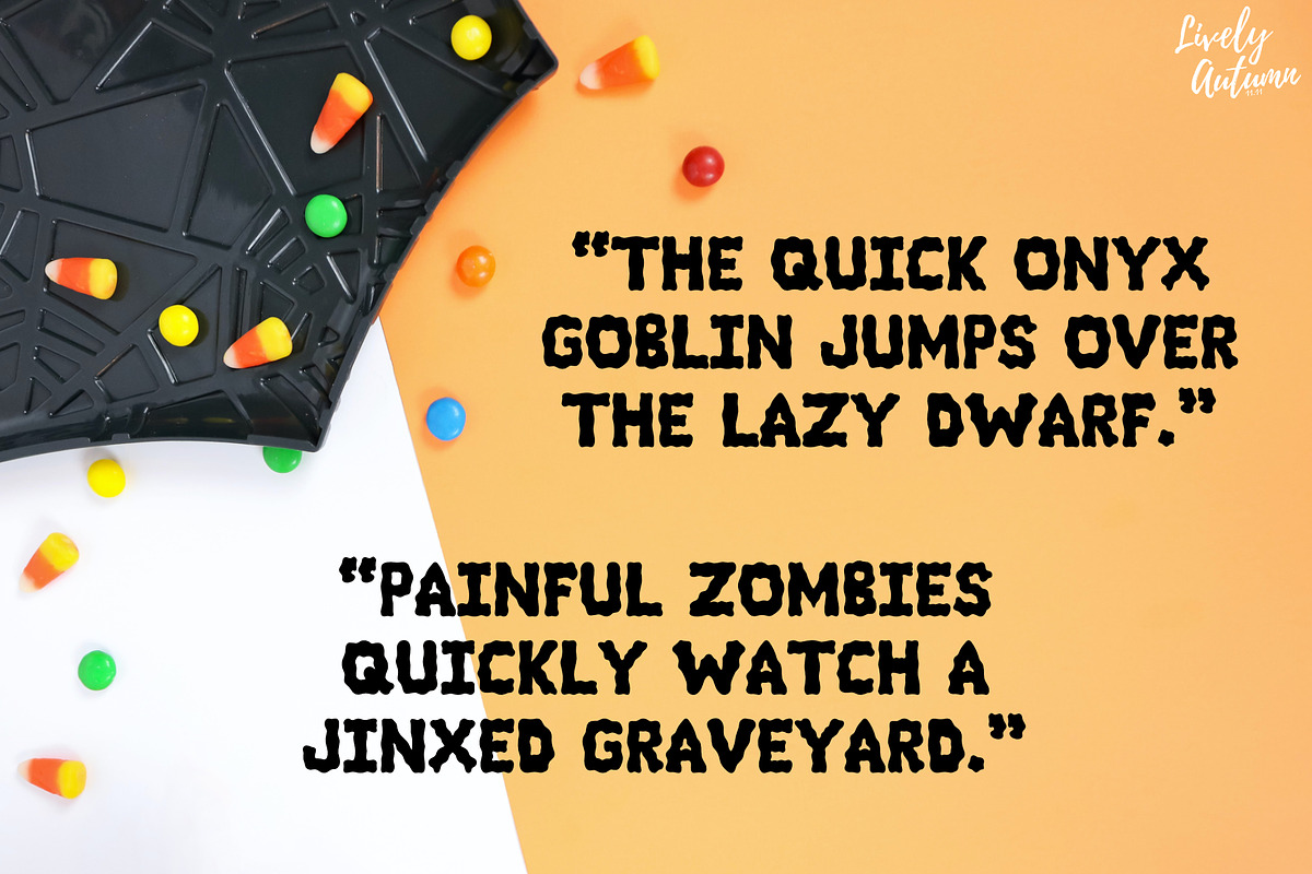 Spooky - Display font Halloween Theme