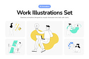Animated Work Illustrations, a Finance Illustration by Vectors Market (Thumbnail 1 of 4)