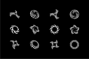 Halftone Swirl Logo Set, a Branding & Logo Template by kloroform (Thumbnail 2 of 5)