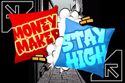 STREET FRUIT Modern Display Graffiti, a Blackletter Font by dansdesign (Thumbnail 5 of 6)