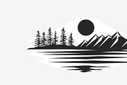 Majestic Mountain and Tree Vector Bu, a Graphic by Designs_River (Thumbnail 5 of 7)