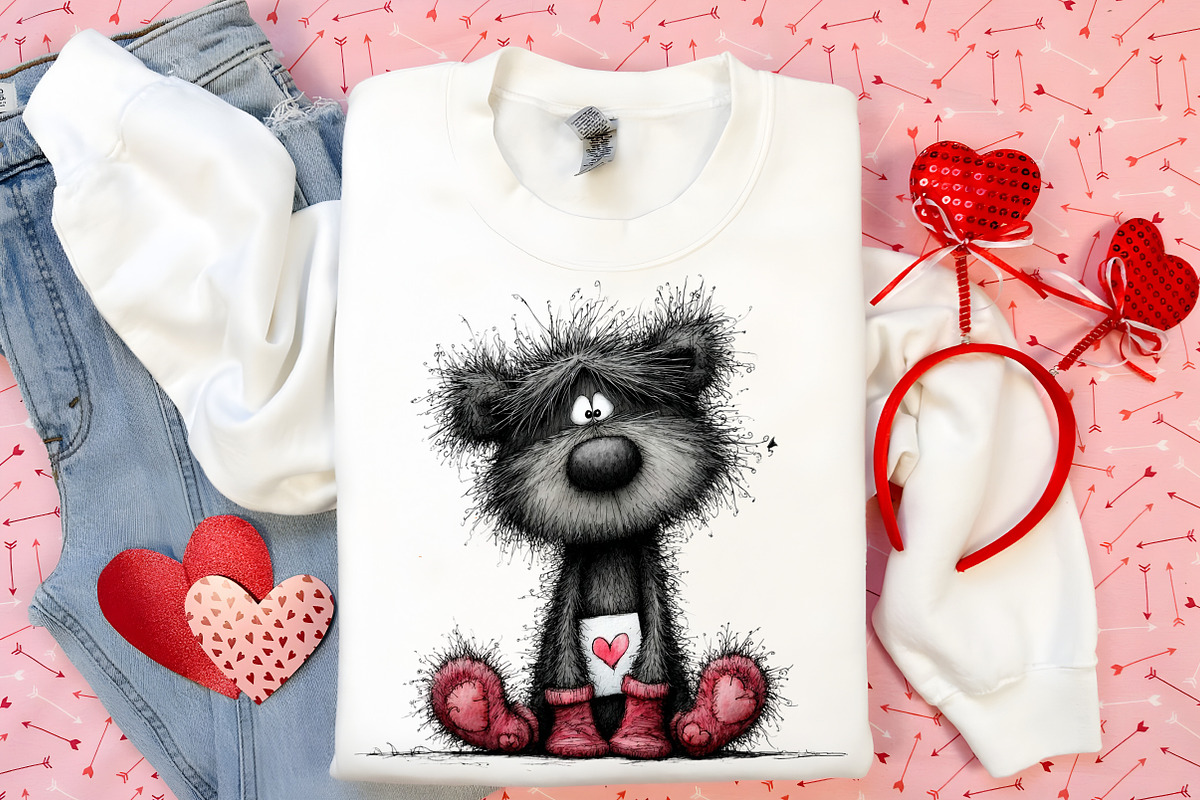 Valentines Teddy Bear Clipart Bundle, an Illustration by Canvas Craft (Photo 4 of 6)