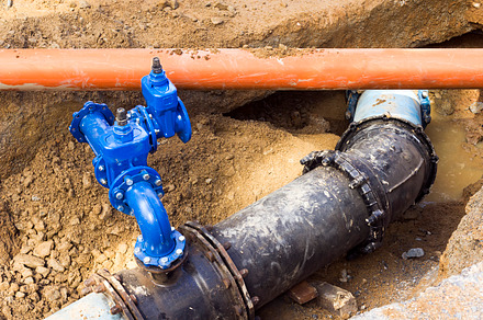 water and sewer pipes, an Industrial Photo by Genaro Diaz photographs