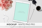 Mockup . White iPad Pro & Pencil, an iPhone Mockup by tomodachi studio (Thumbnail 2 of 4)