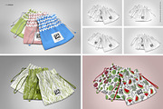 Drawstring Gift Bag Mockup, a Packaging Mockup by INCDesign (Thumbnail 4 of 5)