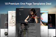 10 One Page HTML Templates Bundle, a HTML Template by GT3 Themes image.