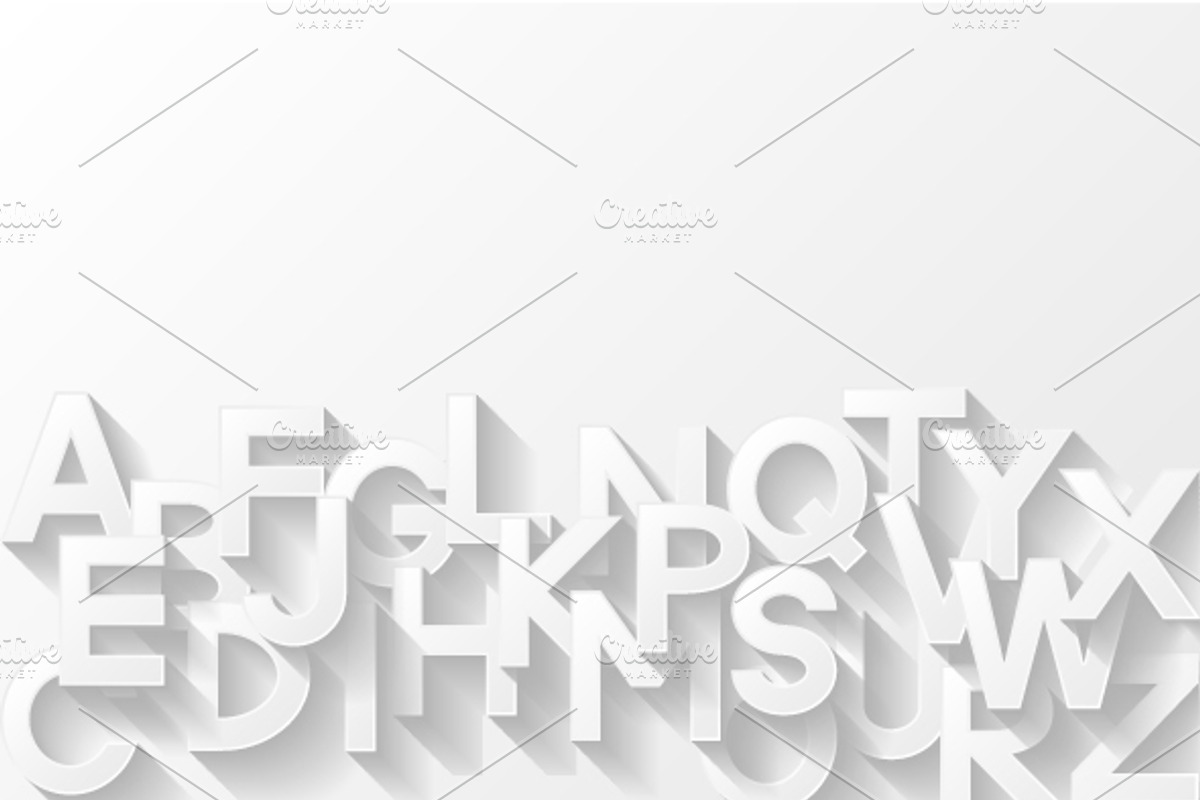 Set of backgrounds with alphabet preview 3