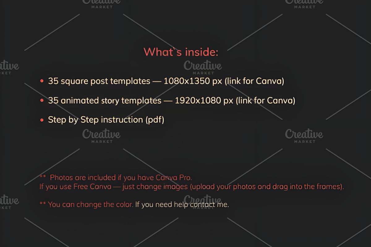 Professional Instagram Templates, a Social Media Template by Design Station (Photo 5 of 6)