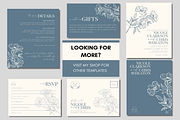 Blue Wedding Invitation Template, an Invitation Template by LushBury (Thumbnail 5 of 5)