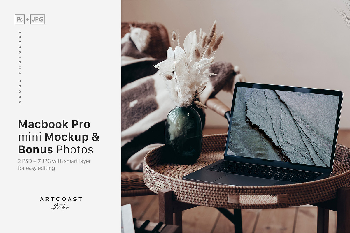 Macbook Pro Mockup & Bonus Photo, an iPad Mockup by Artcoast Studio (Photo 1 of 5)