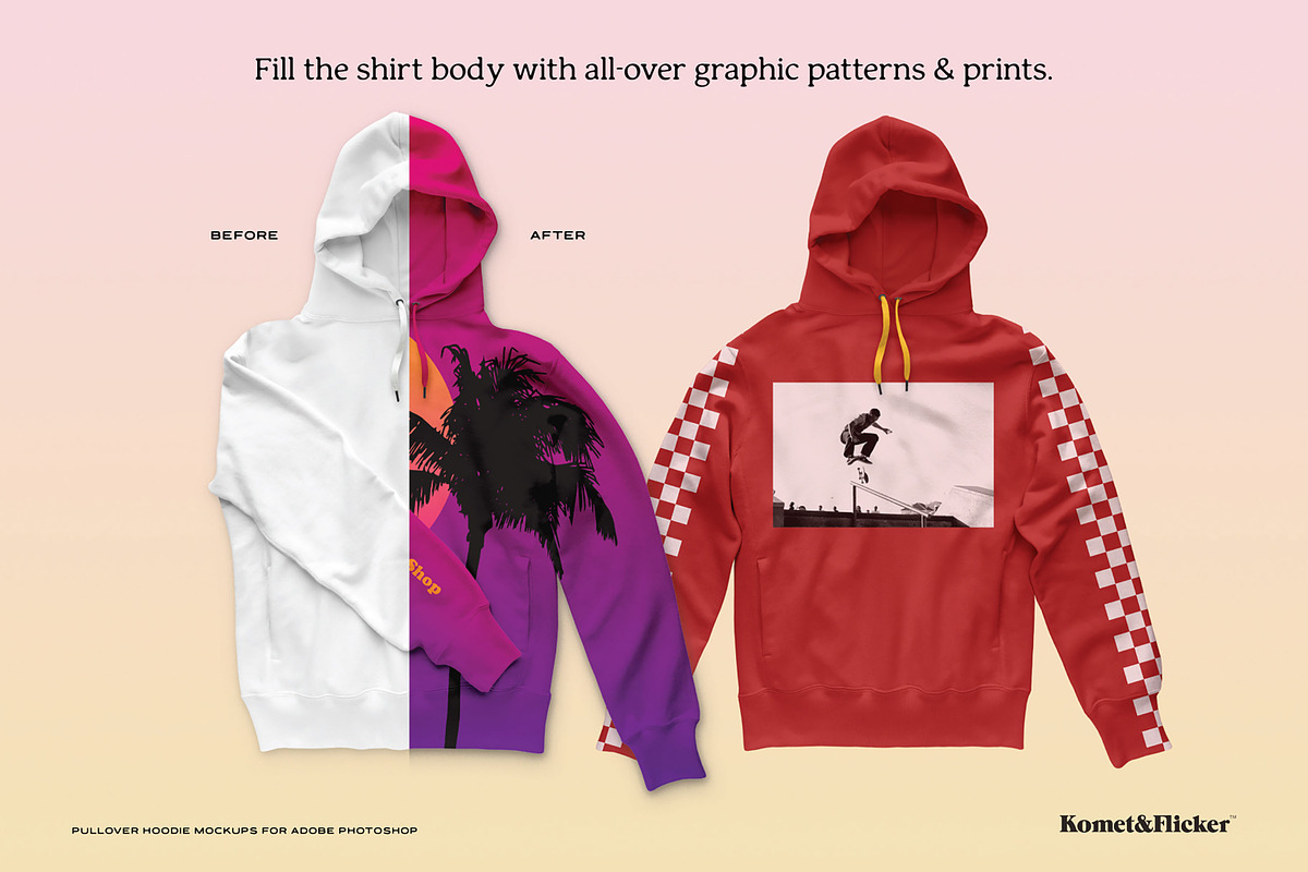 Hoodie Mockups for Photoshop, a Hoody Mockup by Komet & Flicker (Photo 7 of 12)