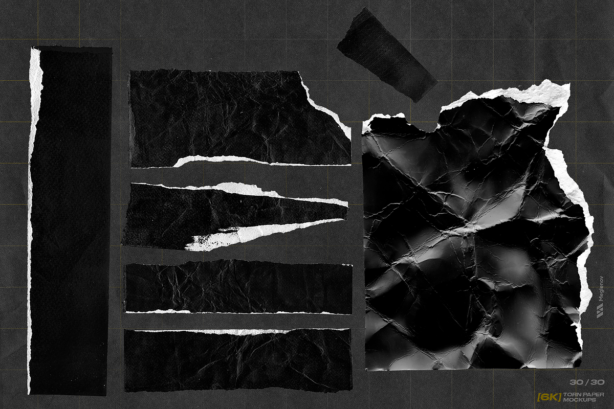 [6K] Torn Paper Mockups, a Texture Graphic by Meglenov (Photo 9 of 16)