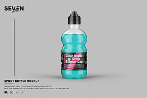 Sport Cap Bottle Mockup, a Household Mockup by Se٧enStudio