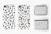 Hand Drawn Makeup & Patterns Kit, a Graphic by IRSYART (Thumbnail 3 of 7)