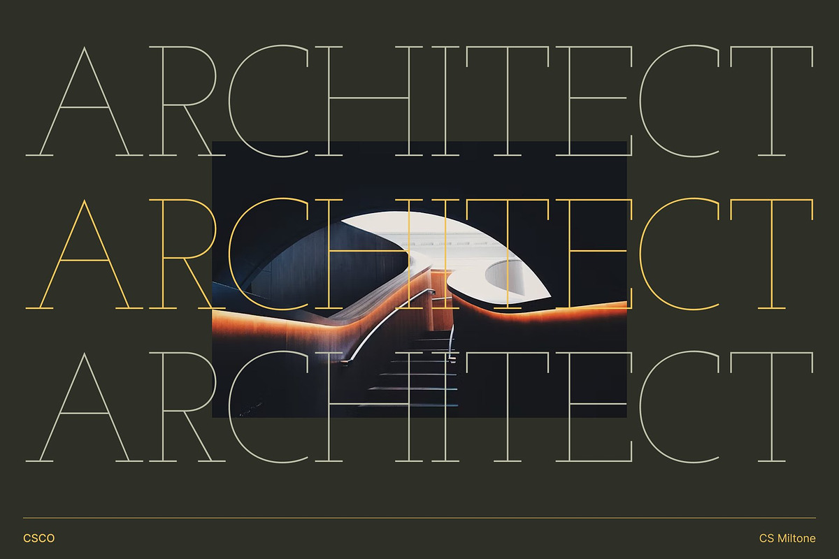 CS Miltone – Thin Slab Serif, a Serif Font by Craft Supply Co. (Photo 7 of 8)