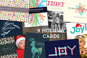 9 Holiday Cards (Black Friday Sale), a Card Template by aticnomar (Thumbnail 2 of 5)