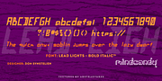Lead Lights™, a Font by MINDCANDY (Thumbnail 4 of 4)