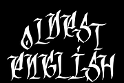 OLDEST ENGLISH CAPS, a Blackletter Font by Beau Hopps Design (Thumbnail 2 of 2)