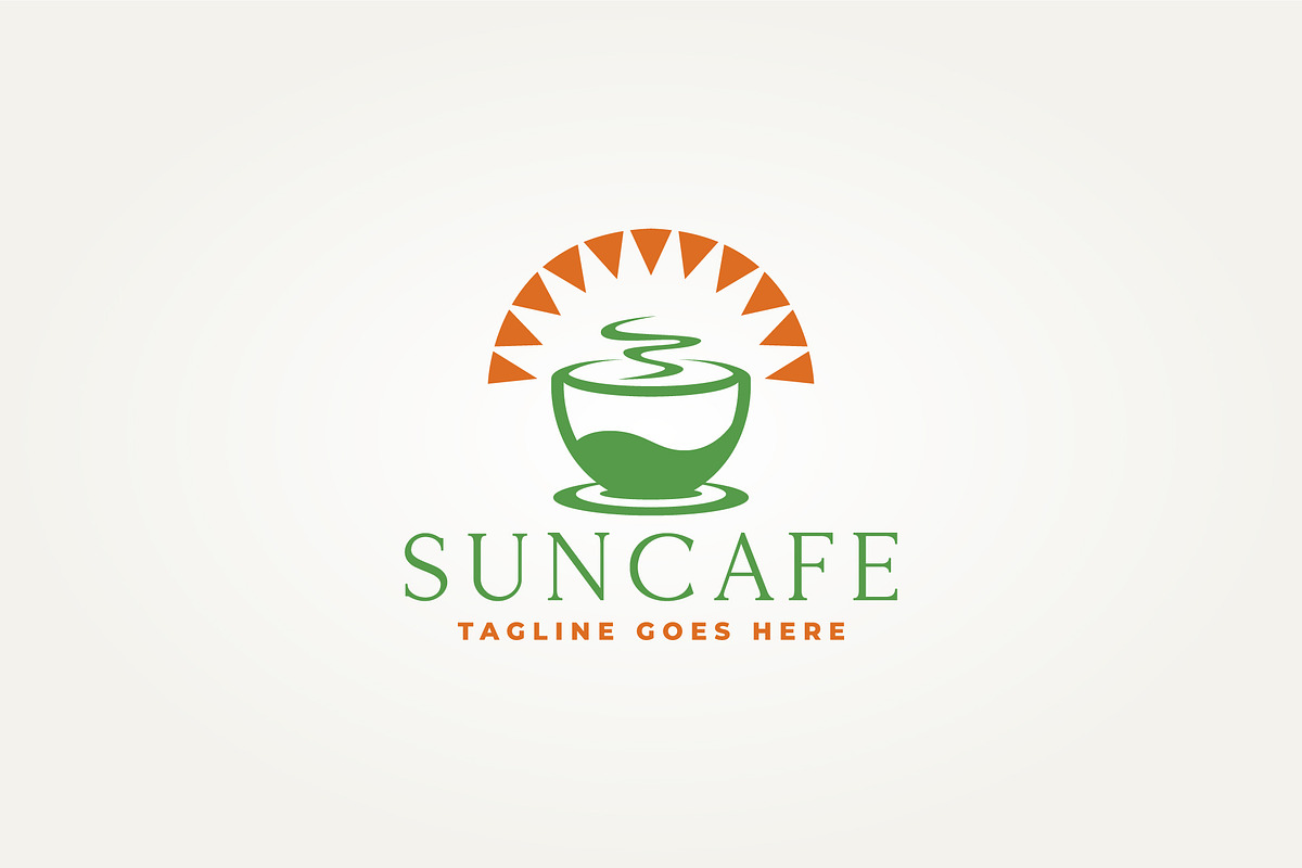 cup of coffee with sunshine logo, a Branding & Logo Template by Blazybone (Photo 2 of 2)
