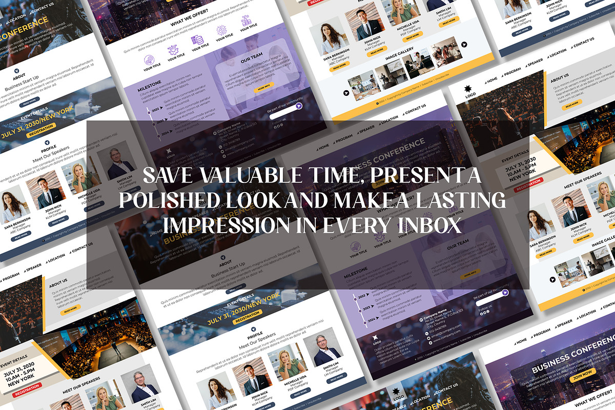 Canva Email Newsletter Template, a Marketing Template by Oshin Design (Photo 4 of 4)