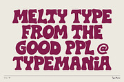 Slop TM – Melting Bubble Font, a Slab Serif Font by Type Mania (Thumbnail 2 of 12)