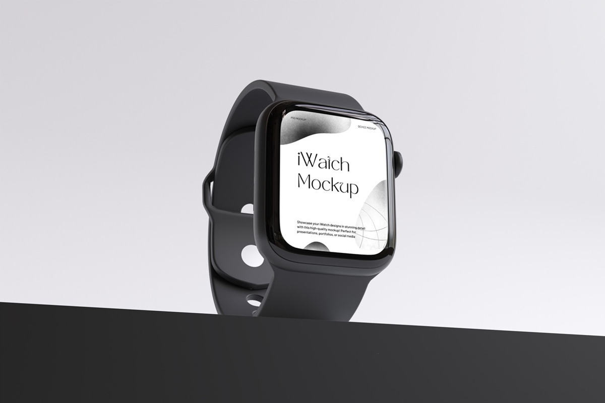 iWatch Mockup, a Wearable Device Mockup by PixelPiknik (Photo 3 of 4)