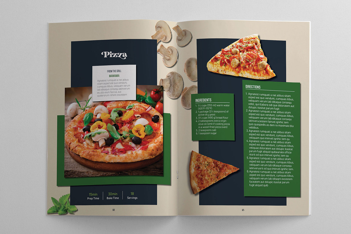 Recipe, Menu and Cookbook Template, a Magazine Template by Machel Design (Photo 8 of 12)