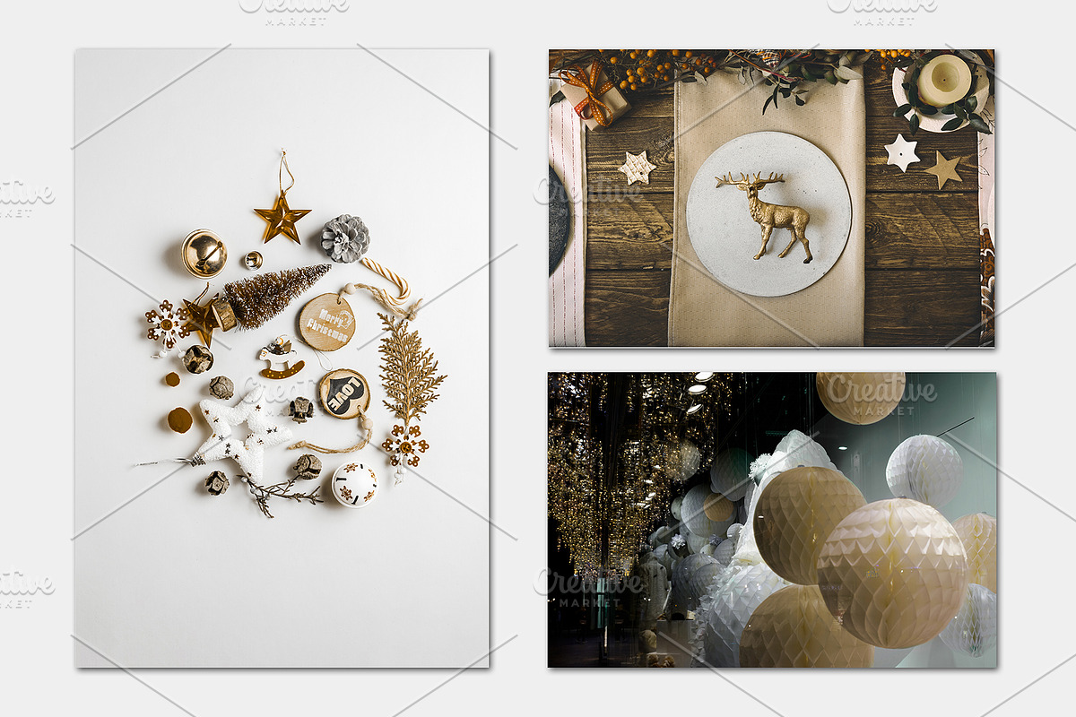 Christmas photo bundle - Beige tones, a Marketing Template by JAY MID IMAGE (Photo 4 of 15)