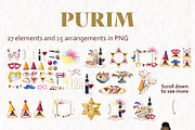 Jewish Holidays I Watercolor Clipart, a Seasonal Illustration by Elena Malgina Clipart (Thumbnail 4 of 4)