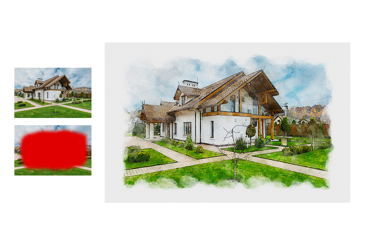 House Portrait from Photo Action, an Action Add-On by MRI STUDIO (Photo 2 of 17)