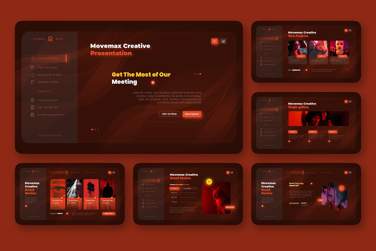 Movemax Creative Presentation, a Presentation Template by NecrolitSlide (Photo 4 of 9)