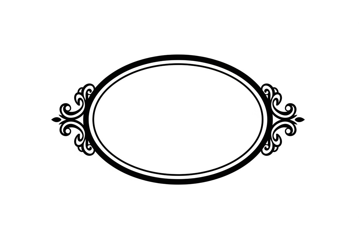 Vintage Oval Frame Vector Bundle, an Illustration by musafir_fashion (Photo 16 of 31)