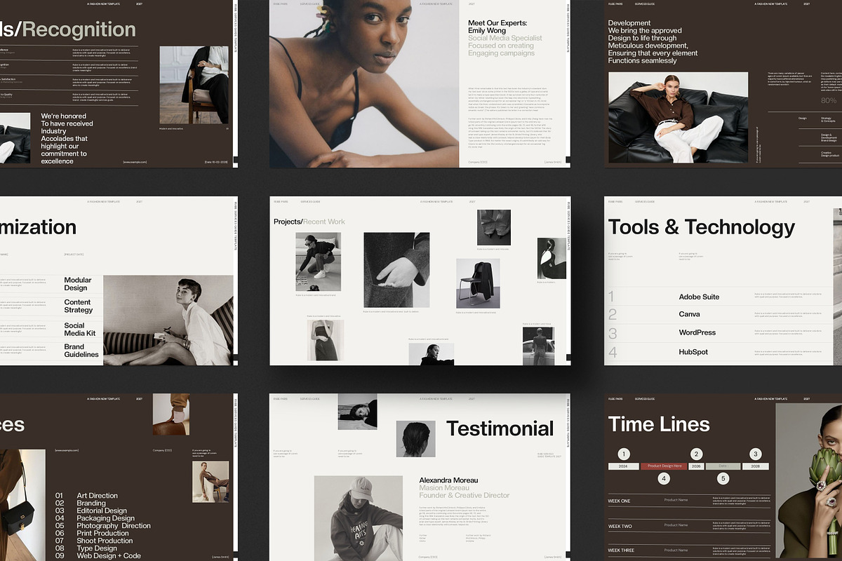 RUBE | Services Guide Presentation, a Presentation Template by CreativexGenius (Photo 3 of 11)