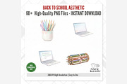Back to School Aesthetic Clipart, a Seasonal Illustration by Tanya Kart (Thumbnail 14 of 15)