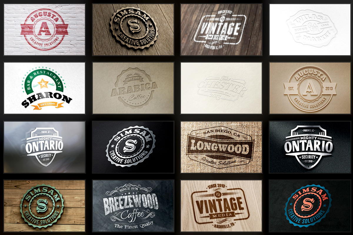 55 Photorealistic Logo Mock-ups, a Product Mockup by Cruzine (Photo 2 of 5)