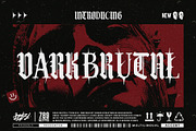 Dark Brutal Typeface, a Blackletter Font by alit design (Thumbnail 1 of 17)