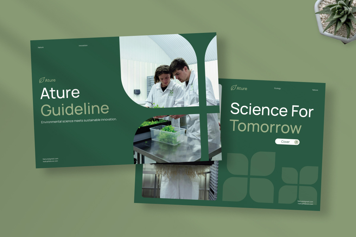 Ature Sustainability Brand Guideline, a Branding & Logo Template by trabaskriya (Photo 6 of 6)