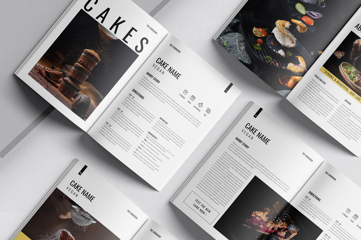 Cookbook Template, a Magazine Template by DesignCrest (Photo 6 of 13)