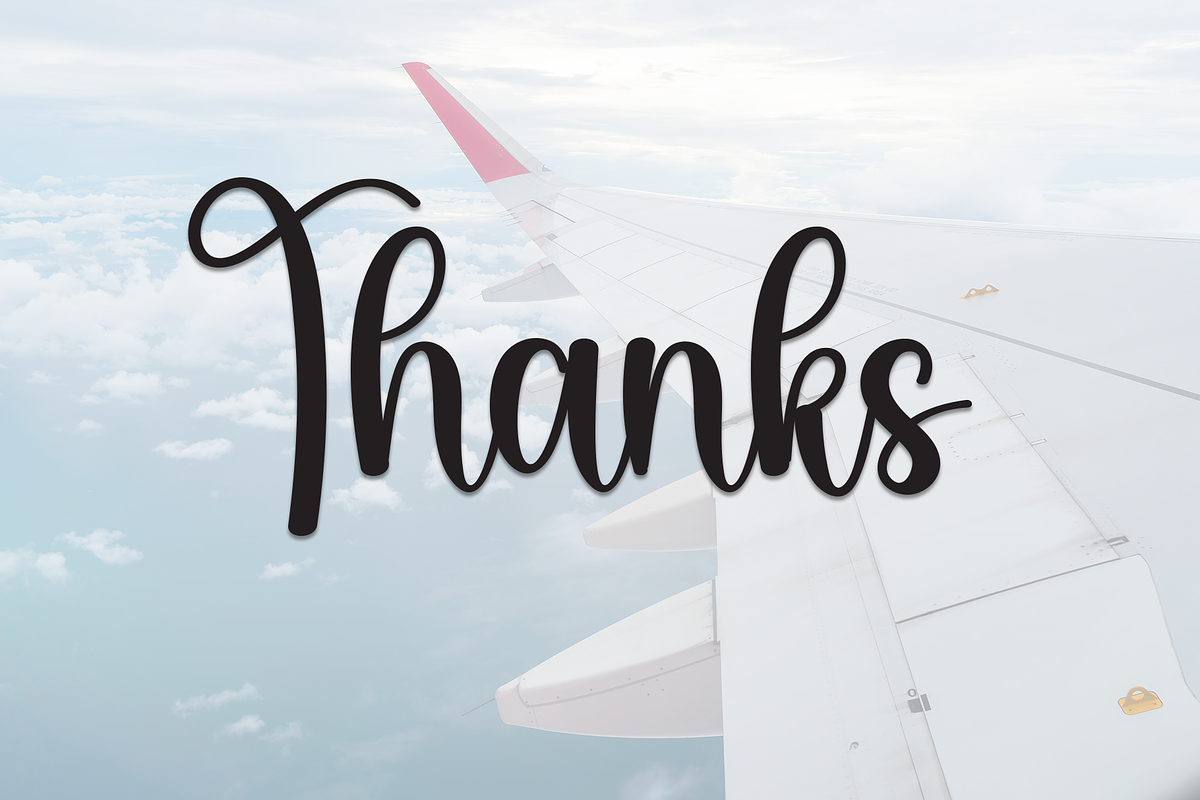 Airplane | Script Font, a Handwritten Font by Scratchones (Photo 8 of 8)