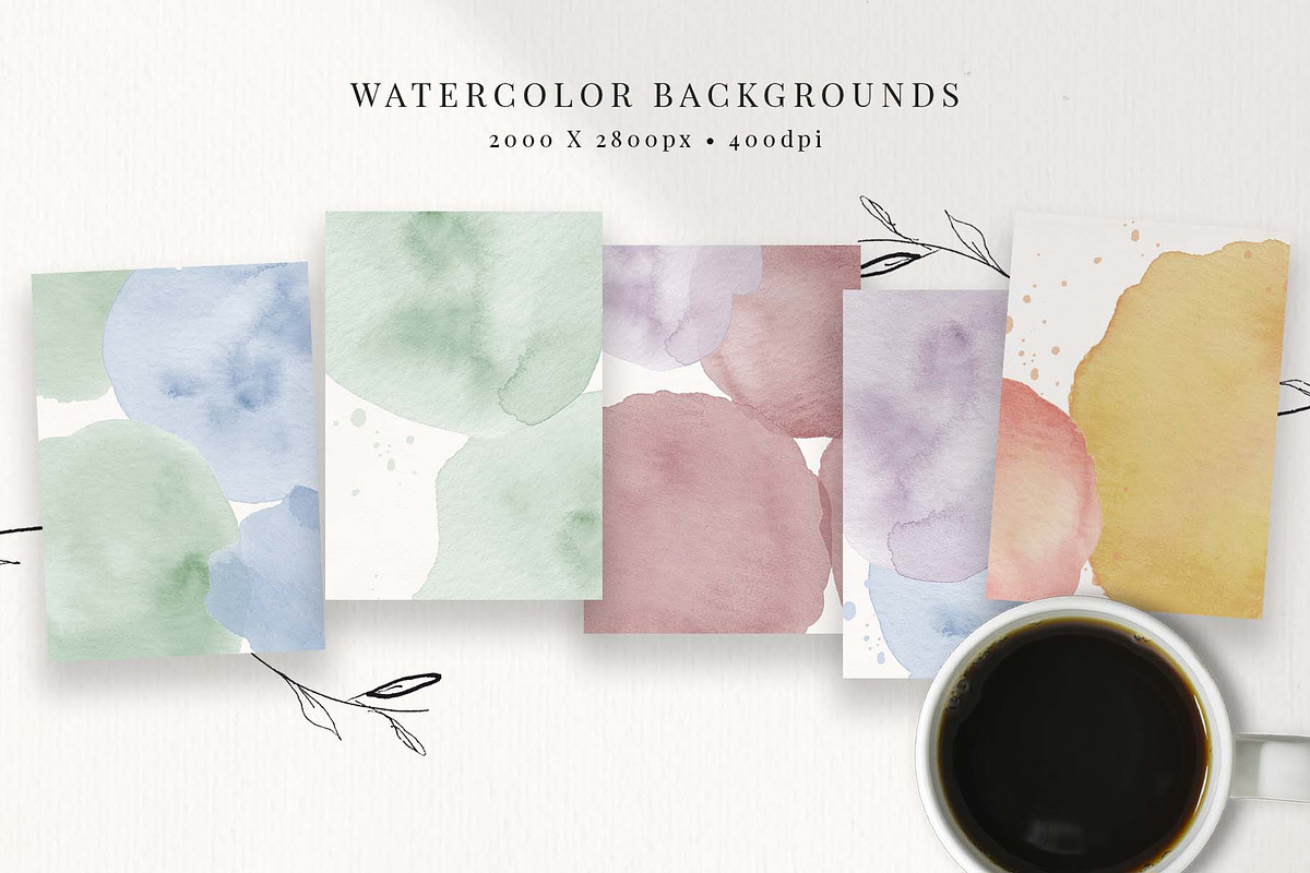 Sun-washed Watercolor Textures, a Texture Graphic by Chelsea Bromley (Photo 3 of 7)