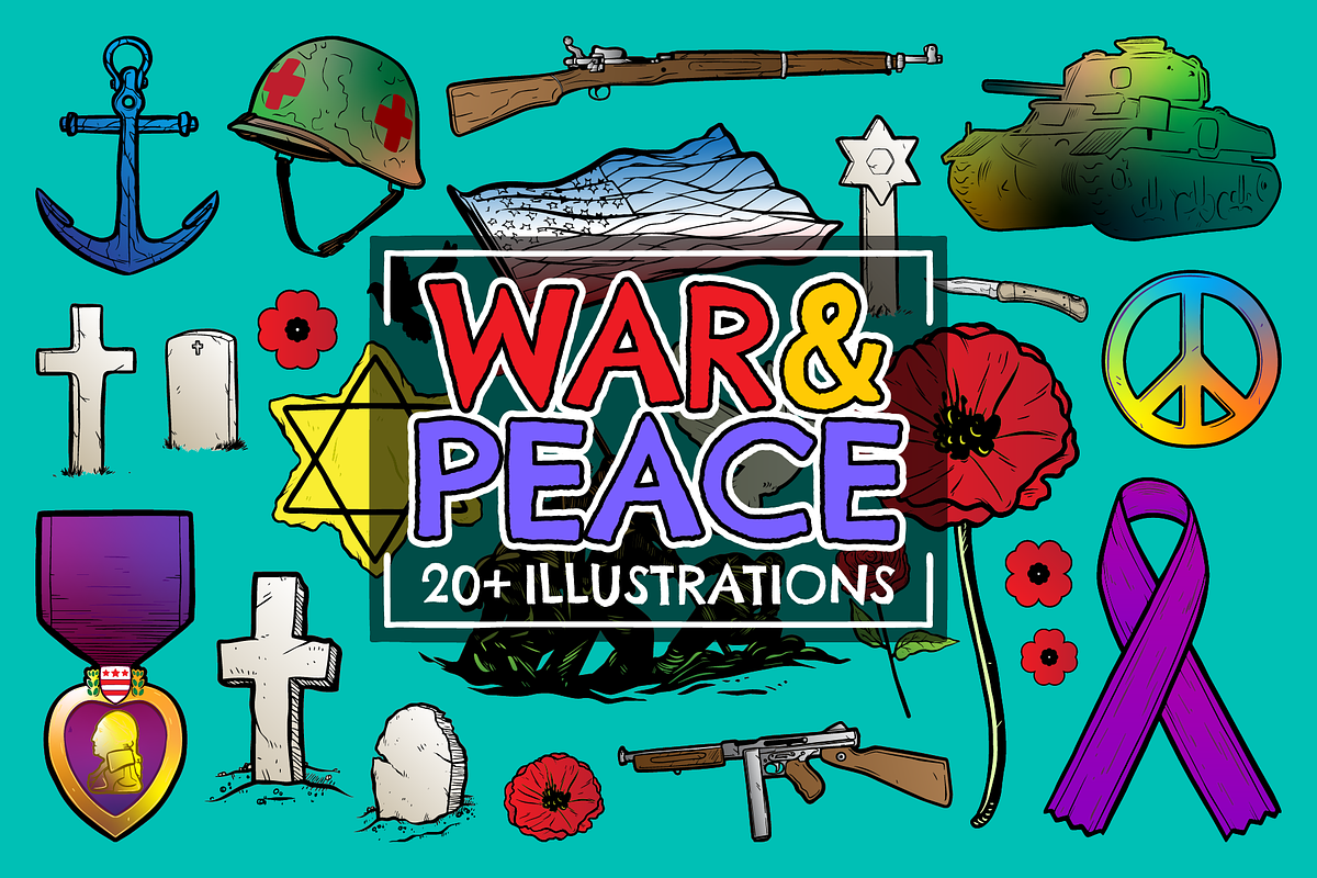 War and Peace Vector Pack, an Illustration by Vectory by BSC (Photo 1 of 3)