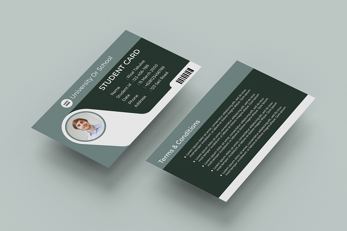 Student Card Template Vol 06, a Card Template by takuloerizal (Photo 3 of 3)