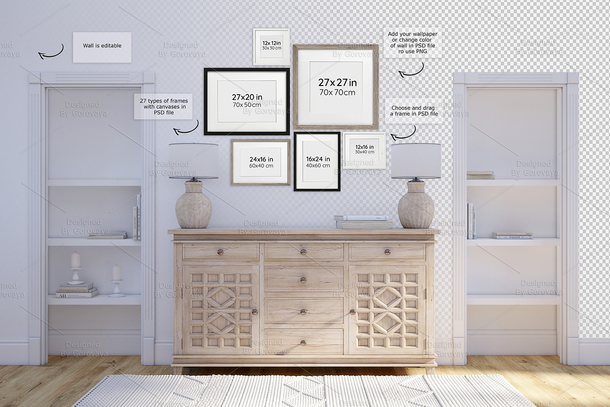 Interior Mockup Farmhouse Bundle, a Household Mockup by Designed By Gorovaya (Photo 14 of 26)