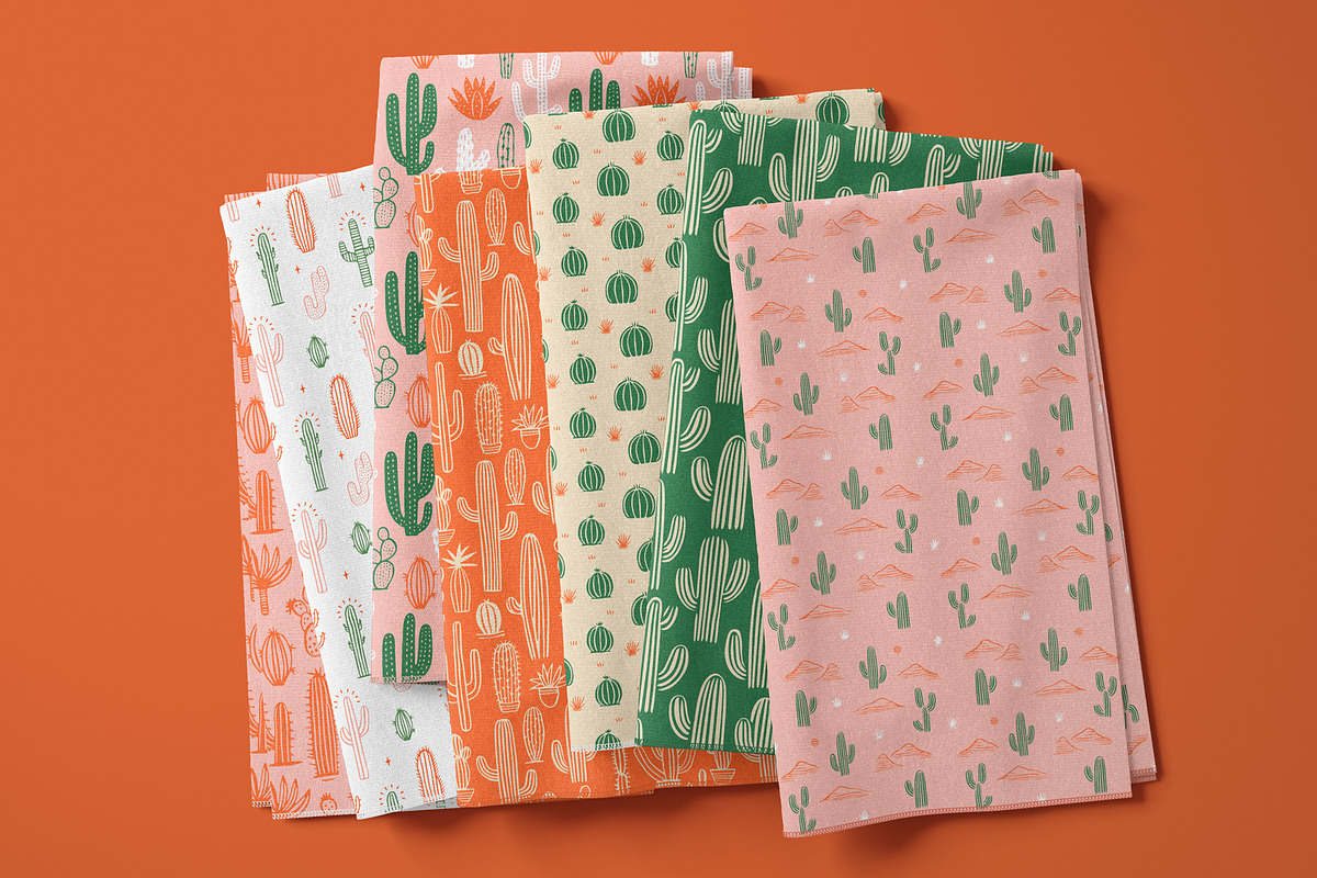 Cactus Patterns, Graphics & more, a Pattern Graphic by Dedraw Studio (Photo 5 of 14)